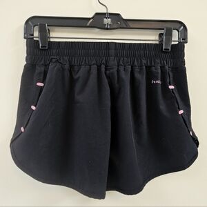 Hind Running Shorts Women's Sz S Black with Pink Accents
